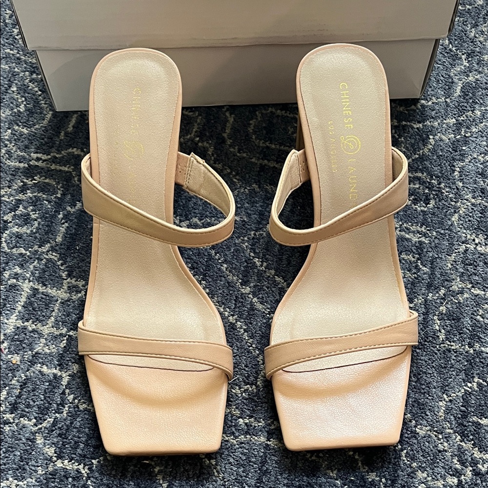 Chinese Laundry Nude Heeled Sandals